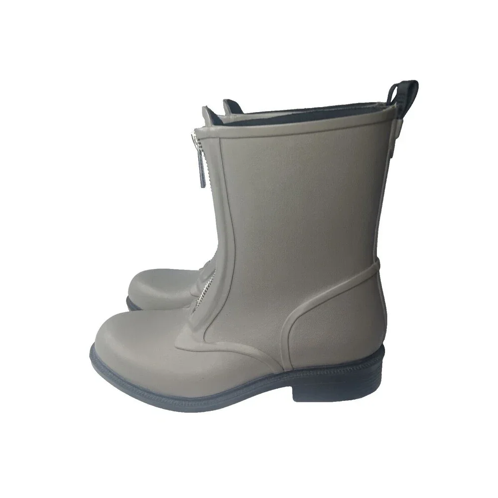 FRYE Storm Zip Rain Boots  Women's Size 10 M Grey